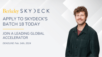 Apply to SkyDeck's Batch 18 Today. Deadline: Feb 14th, 2024